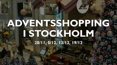 Adventsshopping i Stockholm - lördagar i advent.