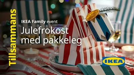 Julefrokost med pakkeleg i IKEA København