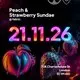 Peach & Strawberry Sundae @fabric