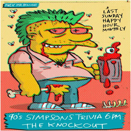 THE 90s SIMPSON’S TRIVIA HAPPY HOUR!