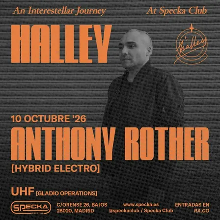 Anthony Rother | Halley Club SOLO ENTRADAS EN PUERTA