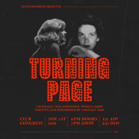 Turning Page - A One Woman Show featuring Angelica Page