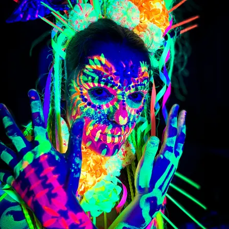 Neon Naked Life Drawing | UV Art Experience