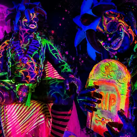 Halloween Neon Naked Life Drawing | Oxford Circus!