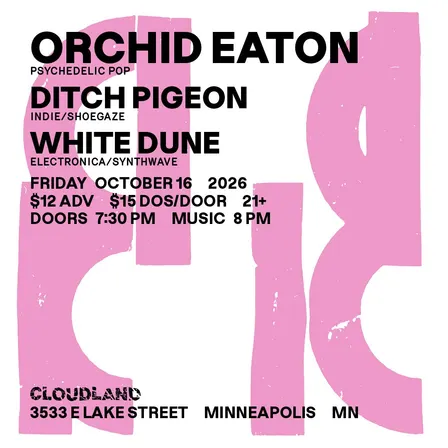 Orchid Eaton, Ditch Pigeon, White Dune