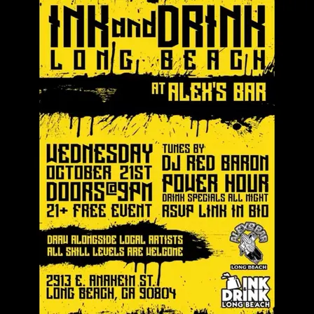 INK AND DRINK with DJ RED BARON