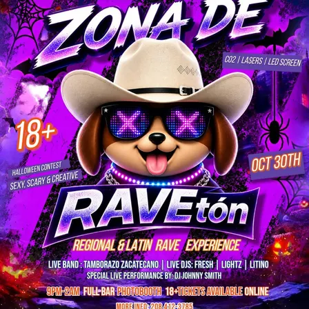 ZONA DE RAVETON: HALLOWEEN EDITION (Latin & Regional Rave)