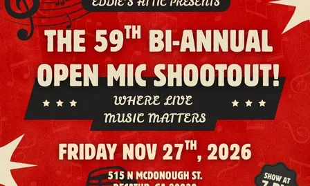 Eddie's Attic 59th Bi-Annual Open Mic Shootout