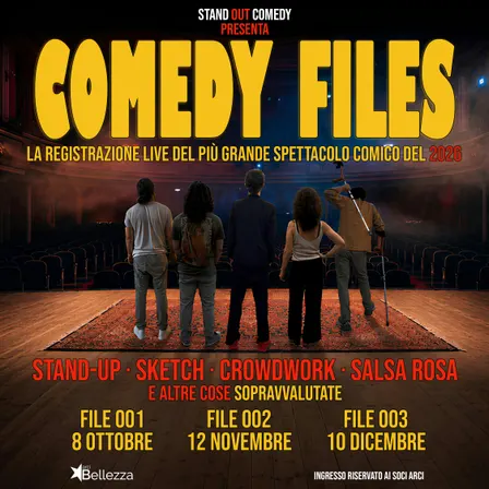 Comedy Files #001: Stand-up, Sketch, Crowdwork, Salsa rosa