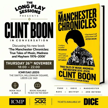 Clint Boon: In Conversation and Book Signing