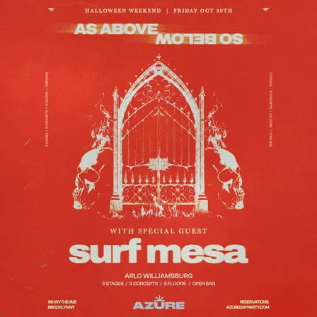 Azure Presents As Above So Below - Halloween Weekend 10/30