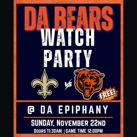 DA BEARS WATCH PARTY