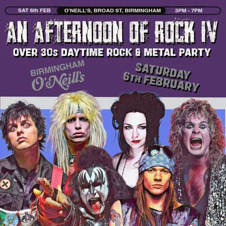 Afternoon of Rock IV: BIRMINGHAM (Over 30s Only)