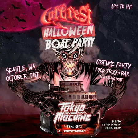 Halloween Boat Party with Tokyo Machine by CultFest