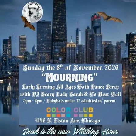 Sunday MOURNING: All Ages Goth Dance Party