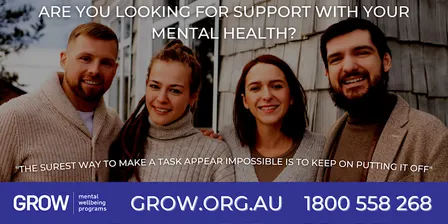Ballarat Support Group - GROW Mental Wellbeing Program