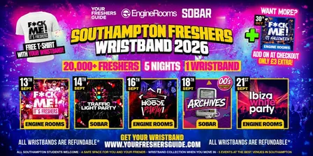 Southampton Freshers Week Wristband 2026