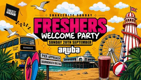 Bournemouth Freshers Welcome Party @Aruba • 20.09.26