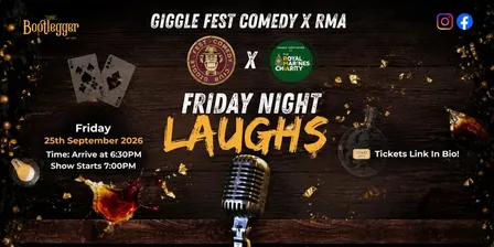Giggle Fest Comedy Club X RMA Charity Fundraiser - 25th September 2026