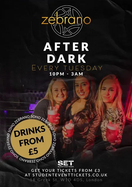 Zebrano After Dark - Every Tuesday