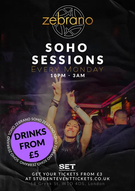 Mondays @ Zebrano Soho