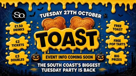 TOAST TUESDAYS • HALLOWEEN EVENT TBC @Bar So 27.10.26