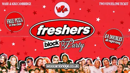 ANGLIA RUSKIN FRESHERS BLOCK PARTY 💋