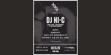 The Techno Tunnel | DJ HI-C (Japan) + more | 09.10.26 | Move Exeter