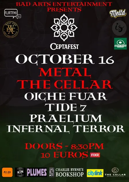 CeptaFest IV - Metal - Infernal Terror, Oiche Fuar, Tide 7, Praelium
