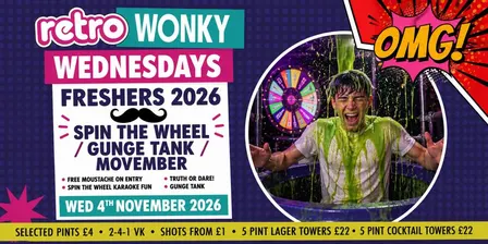 Freshers 2026 - Spin the Wheel / Gunge Tank / Movember