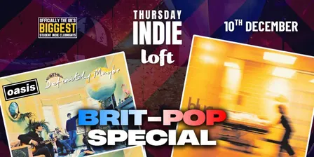 Thursday Indie Loft BRITPOP SPECIAL