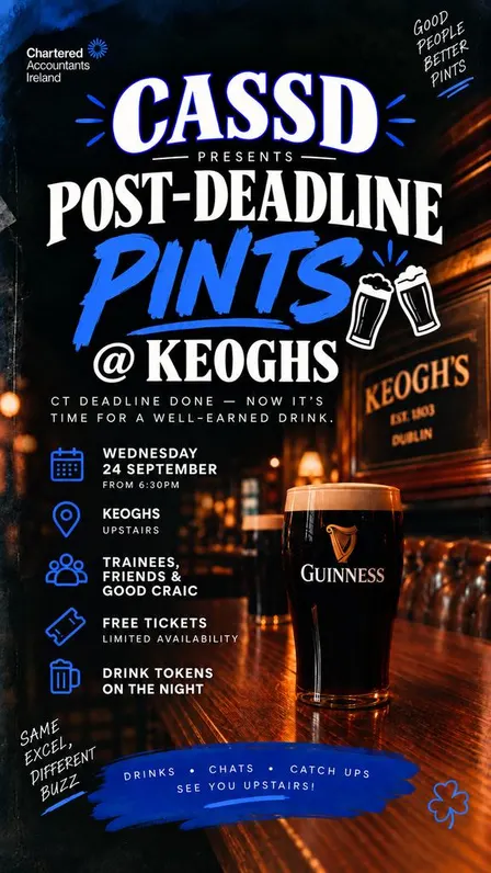 CT Deadline Drinks at Keoghs!!