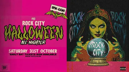 The Rock City Halloween All-Nighter 8PM-6AM - Nottingham's Biggest Halloween Party - 31/10/26