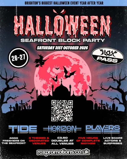 HALLOWEEN SEAFRONT BLOCK PARTY 31.10.26 / 3 VENUES - ONE HALLOWEEN EVENT