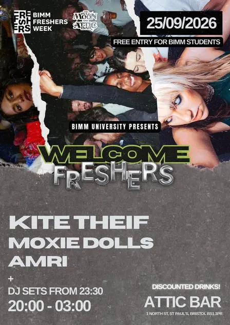 BIMM Bristol Presents... Welcome Freshers!