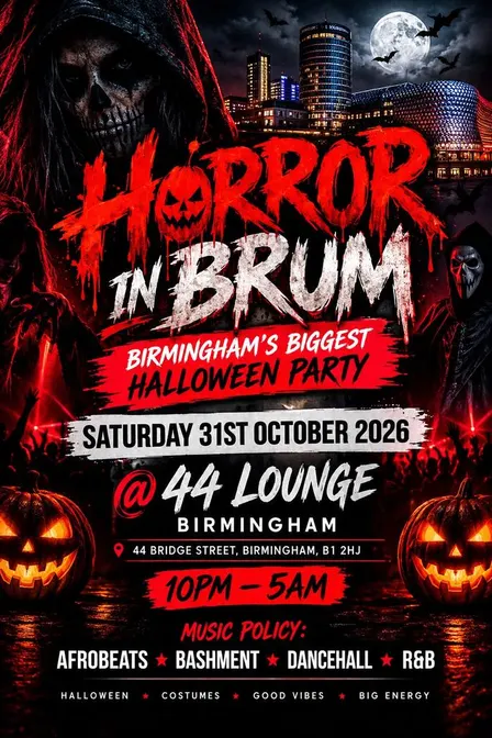 HORROR IN BRUM - BIRMINGHAM’s biggest Halloween party