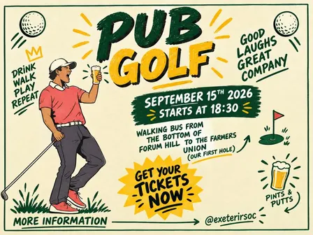 ⛳️Freshers Pub Golf ⛳️