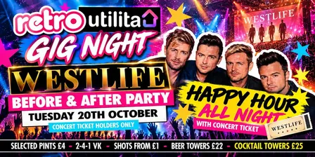 Westlife Pre and After Gig Drinks