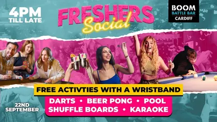 Freshers Social | Boom Battle Bar | 22.09