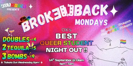 BROKE-BACK Mondays: 🏳️‍🌈 The Best LGBT+ Student Night Out