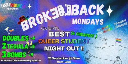 BROKE-BACK Mondays 🏳️‍🌈 Ox's Best LGBT+ Student Night Out