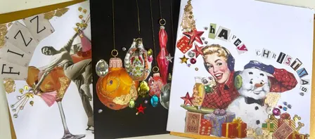 Christmas Card Collage Workshop at The Half Moon, Herne Hill
