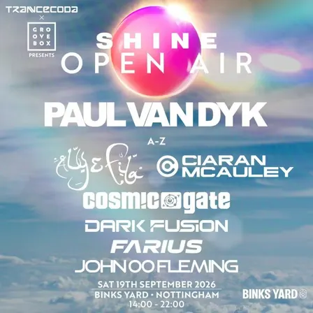 PAUL VAN DYK Open Air | Trancecoda X Groovebox X Shine