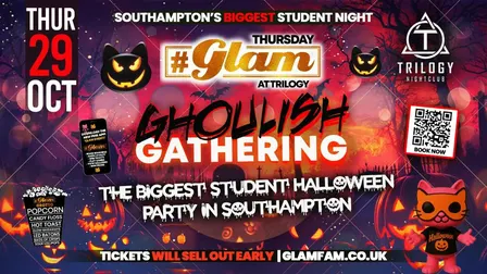 😻 Glam Thursdays | 🧟🦇🐈⬛ GLAM HALLOWEN 2026! 🧛🏽♂️🎃👻Southampton's Best Student Night! 😻 £1 Shots All Night! 🥃