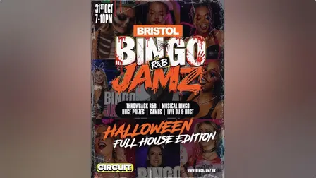 Bingo Jamz: Halloween Edition-Sat 31st - TICKET LINK IN BIO