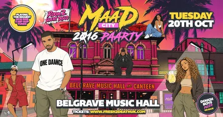 MAAD CITY 2016 Paarty w/ Room 2 Silent Disco at Belgrave - Tues 20th Oct