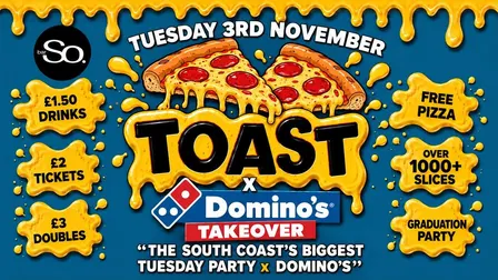 TOAST TUESDAYS • DOMINO’S PIZZA PARTY @Bar So 03.11.26