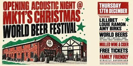 Acoustic Night @ MK11's World Beer Festival - Free Entry