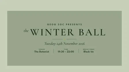 Geogsoc Christmas Ball