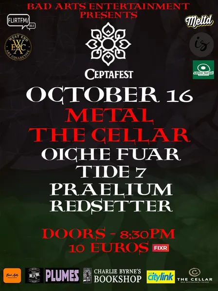 CeptaFest IV - Metal - Oiche Fuar, Tide 7, Praelium, Redsetter